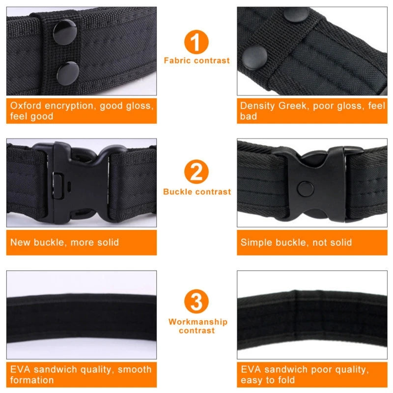 Quick Release Tactical Belt Men's Military Canvas Waistband