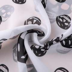 Skull Shape Pattern Scarves Long Shawl