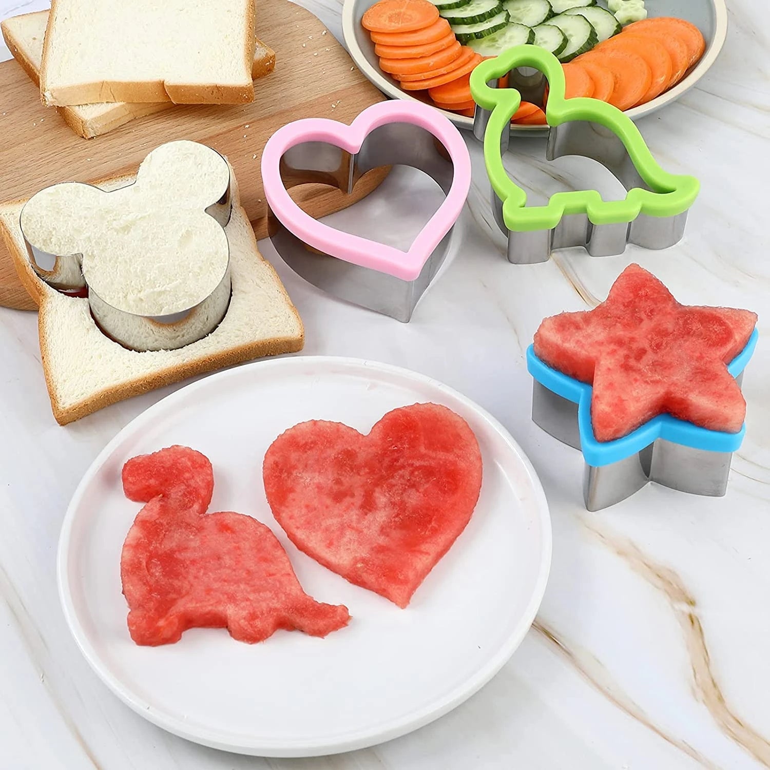 Dinosaur Sandwich Cutter Stainless Steel Bread Mould Fun Kitchen Tool