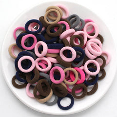 100pcs Girls Hair Accessories Elastic Hair Ties