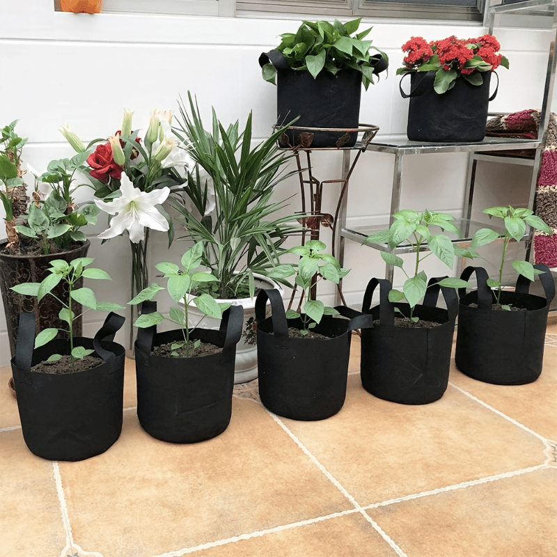 3 Gallon Grow Bags Non Woven Plant Fabric Pots with Handles