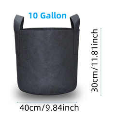 3 Gallon Grow Bags Non Woven Plant Fabric Pots with Handles