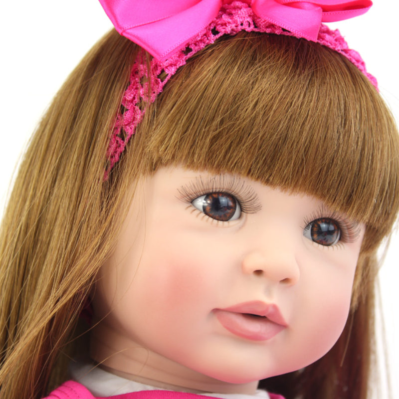 Realistic Reborn Baby Doll in Pink Outfit & Accessories