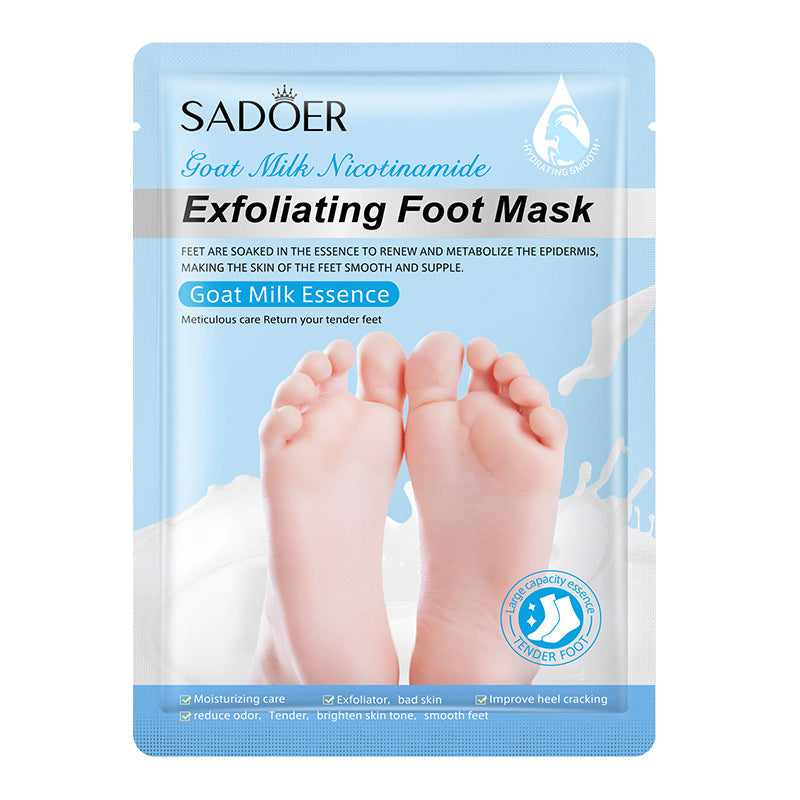 Lavender Goat Milk Foot Peel Mask for Cracked Heels 1 Pack