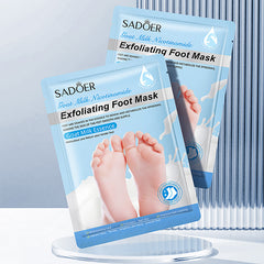 Lavender Goat Milk Foot Peel Mask for Cracked Heels 1 Pack