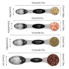9Pc Magnetic Measuring Spoons Set for Kitchen Baking/Cooking