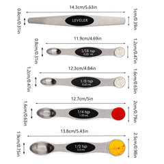 9Pc Magnetic Measuring Spoons Set for Kitchen Baking/Cooking