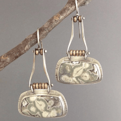 Vintage Baroque Beads Earrings Geometric Jewelry Women Girls