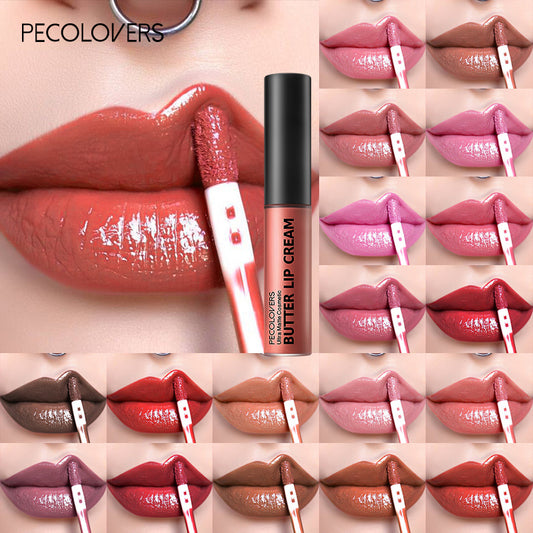 High Pigmented Lip Gloss Waterproof Dewy Texture Lip Glaze