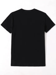 Cherry Print Short Sleeve T Shirt Crew Neck Summer Sports Tee for Women