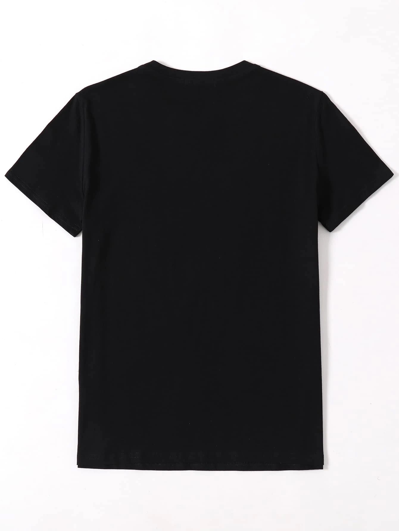 Rainbow Detail Graphic Round Neck T-shirt for LGBT