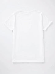 Letter Print T shirt Graphic Tee Women's Tee Crew Neck T shirt
