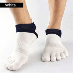 Men's 5 Finger Cotton Sports Socks Compression for Outdoor Activities