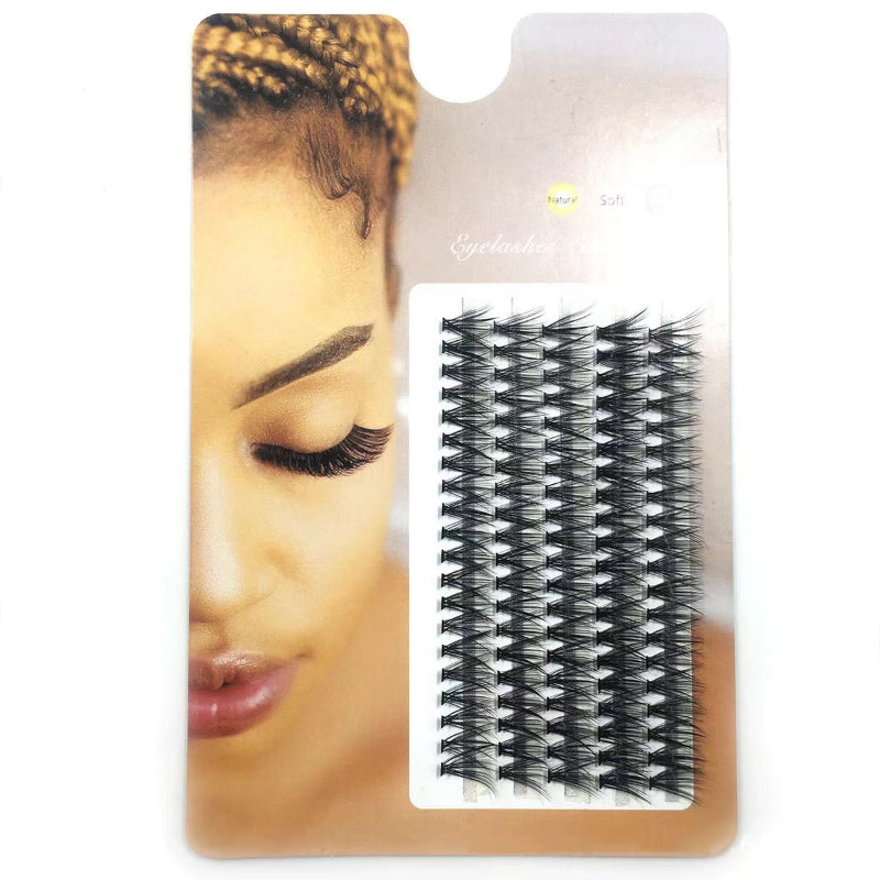 100 pcs Fluffy Thick Curly 3D Comic Style Eyelashes