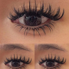 100 pcs Fluffy Thick Curly 3D Comic Style Eyelashes