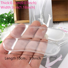 1pair Gel Silicone Heel Grip Liner Shoe Insole Pad Insert Foot Care Protector