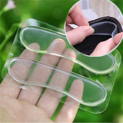 1pair Gel Silicone Heel Grip Liner Shoe Insole Pad Insert Foot Care Protector
