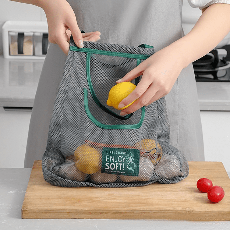 Breathable Mesh Storage Bag for Onion Ginger Garlic