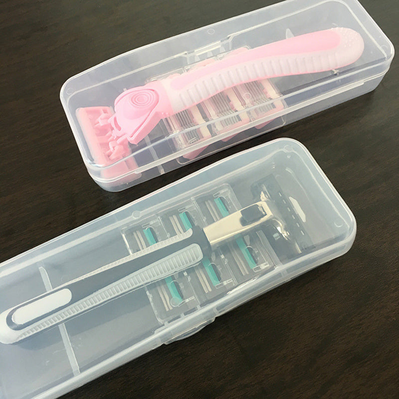 Clear Universal Shaver Storage Box for Men - Eco Friendly
