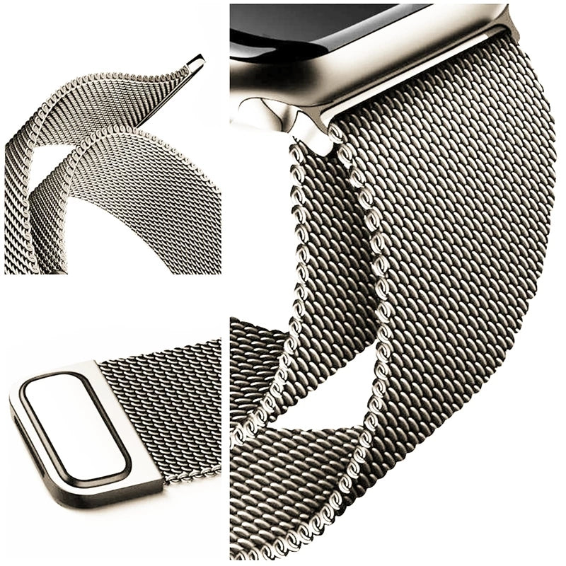 Magnetic Steel Bracelet with Strap