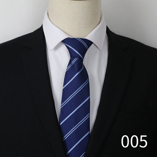 Men's Necktie For Business Groom Wedding Party Striped Tie