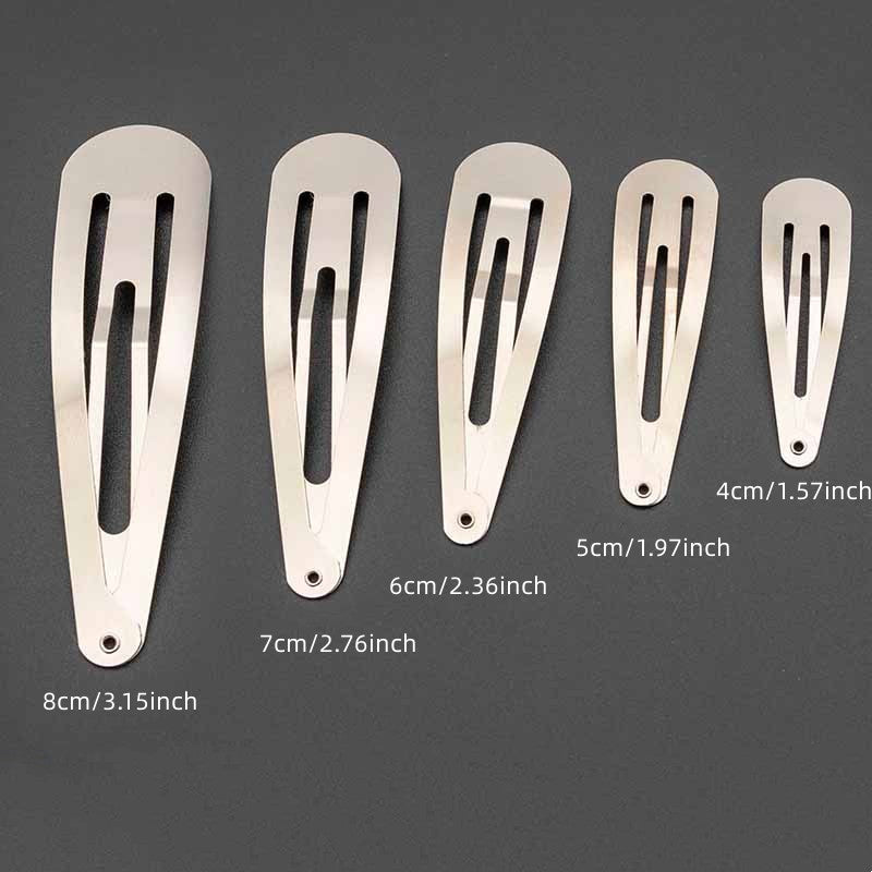 3pcs Minimalist Solid Hair Clip Alloy Duckbill Snap Clip Hair Styling Accessory