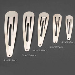 3pcs Minimalist Solid Hair Clip Alloy Duckbill Snap Clip Hair Styling Accessory
