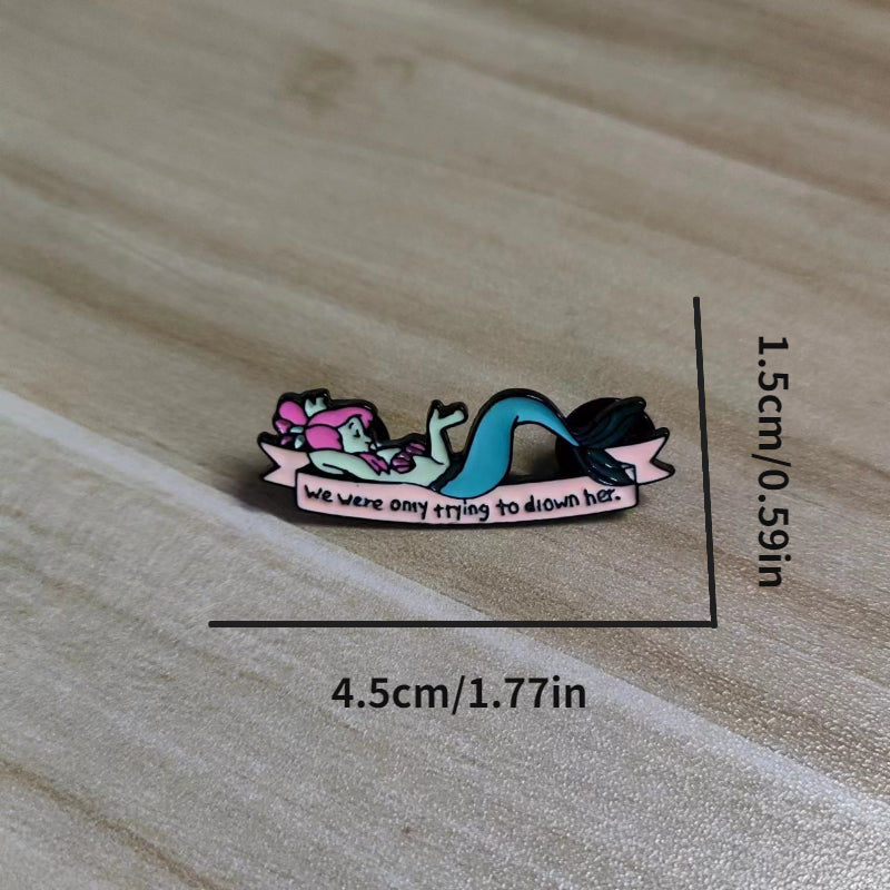 Fantasy Mermaid Brooch For Men