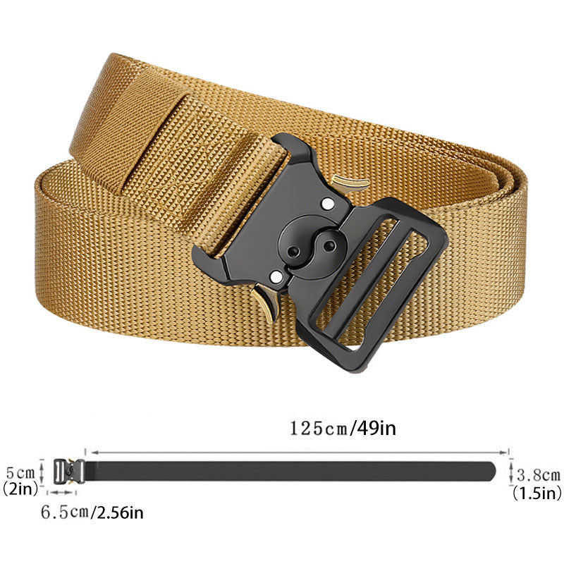 Heavy Duty Quick Release Tactical Belt for Work Hiking