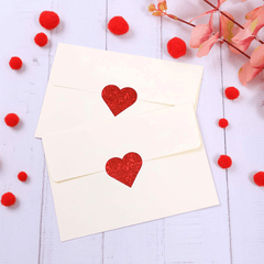 500pcs Heart Love Sticker Seal Lable Decoration Stickers