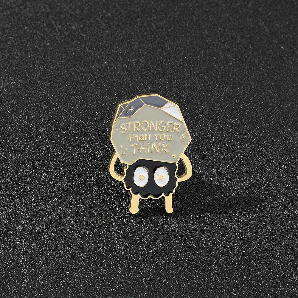 Powerful Cartoon Brooch Pin