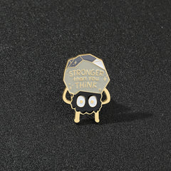 Powerful Cartoon Brooch Pin