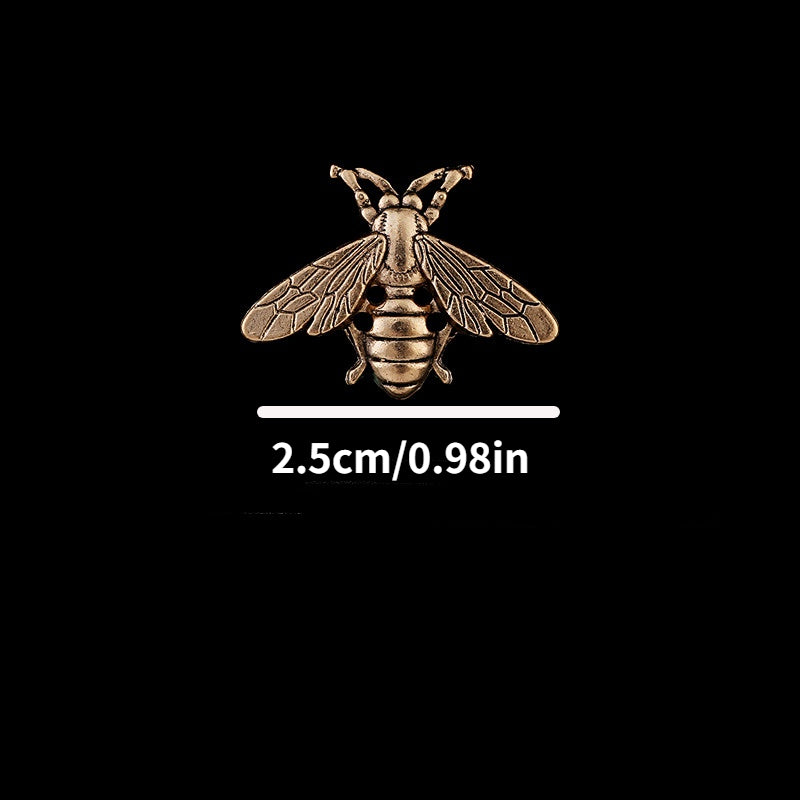 European American Retro Insect Bee Brooch Metal Collar Pin Men Women Suit