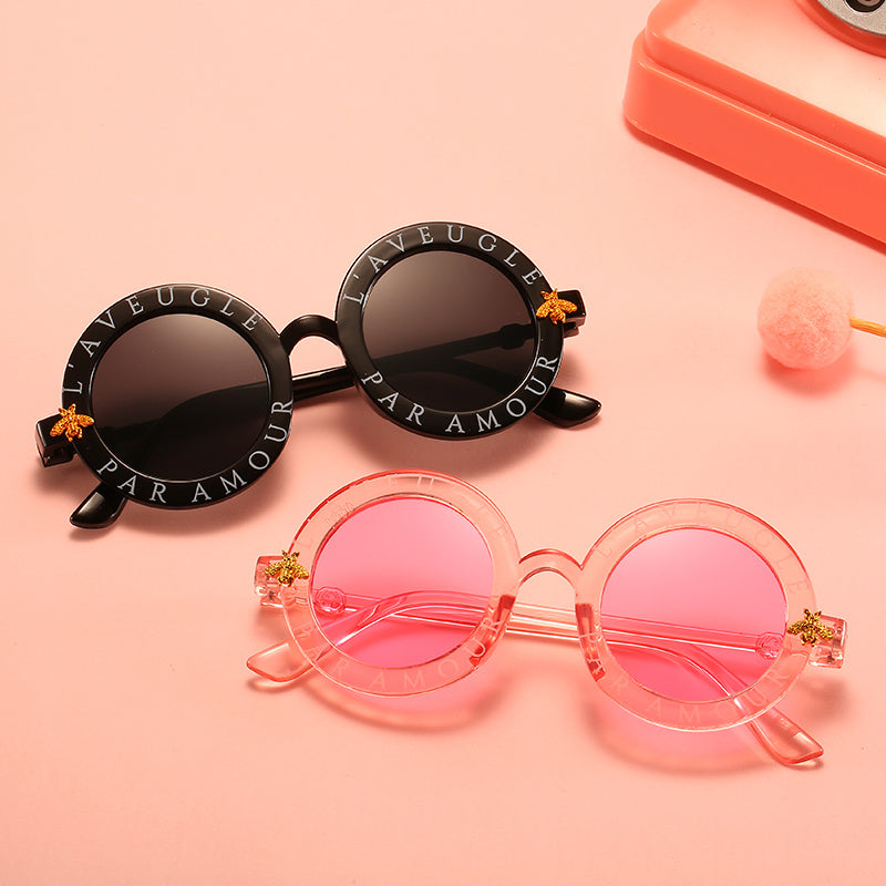 Kids Round Frame Sunglasses for Outdoor Activities