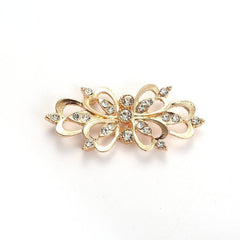 Crystal Cardigan Clips Rhinestone Buttons Alloy Buckle Collar