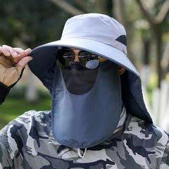 Outdoor Fishing Sun Hat Summer Male Fisherman's Hat Detachable Fishing Hat