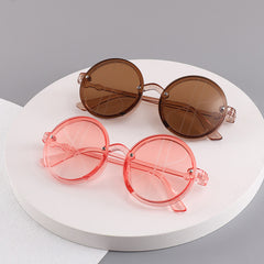 Y2K Round Sunglasses Lightweight Sun Protection