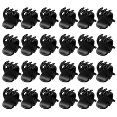 24pcs Solid Hair Claw Mini Banana Clip Hair Styling Accessories