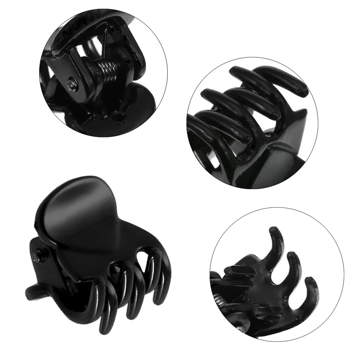 24pcs Solid Hair Claw Mini Banana Clip Hair Styling Accessories