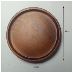 1pc Round Wooden Tea Coaster Coffee Cup Heat Insulation Pad Room Decor