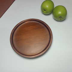 1pc Round Wooden Tea Coaster Coffee Cup Heat Insulation Pad Room Decor