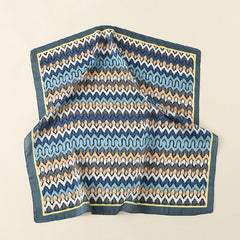 Geometric Pattern Gradient Scarf Neckerchief Head Wrap Sunscreen Shawl
