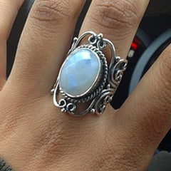 Vintage Moonstone Ring Wedding Jewelry