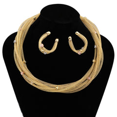 Choker Necklace & Earrings Set - Anniversary Gift