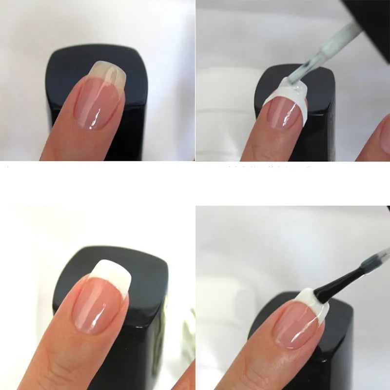 10 Sheets DIY Nail Art Tips Tape Sticker Guide Stencils French Manicure