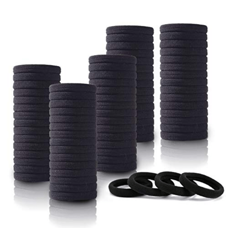 100pcs Non Slip Hair Ties Elastic Headwear Minimalist Hair Band