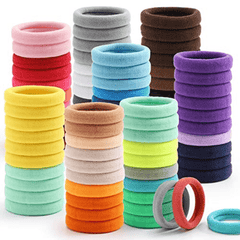 100pcs Non Slip Hair Ties Elastic Headwear Minimalist Hair Band