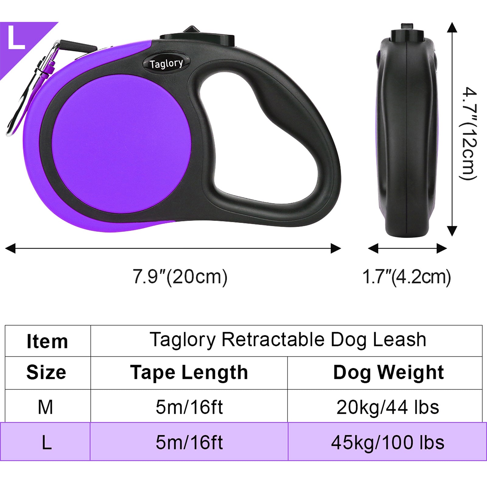 JOYTALE Retractable Dog Leash - Comfort & Style for Walks
