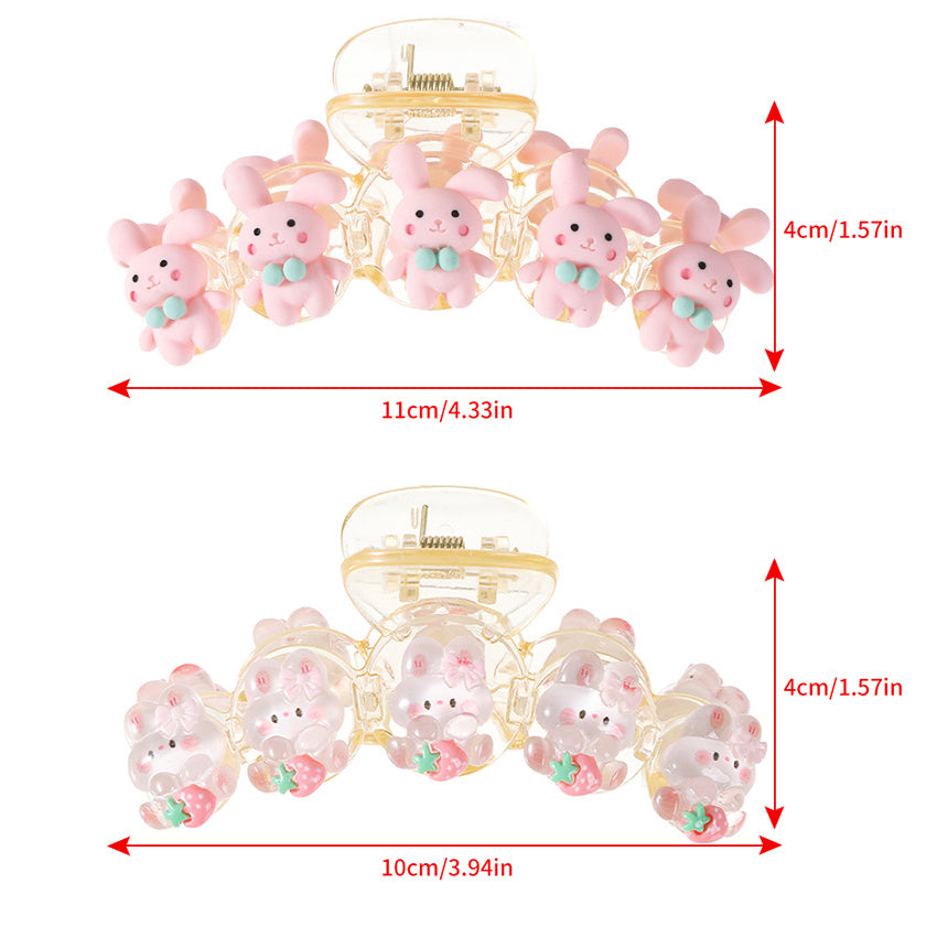Cartoon Animal Acrylic Hair Claw Clip Strong Grip Hair Jaw Clip
