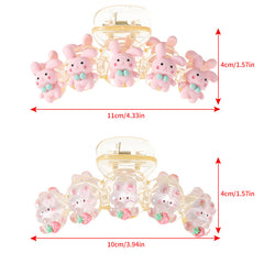 Cartoon Animal Acrylic Hair Claw Clip Strong Grip Hair Jaw Clip